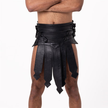 Leather Gladiator Kilt // Made to Order from REGULATION.