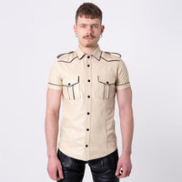 Leather SF - U Shirt, Dust // Made to order from REGULATION.