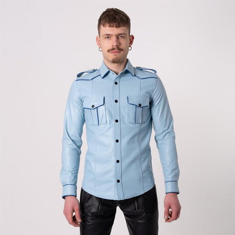 Leather SF - U Shirt, Harbour // Made to order from REGULATION.
