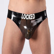 LOCKED Rubber Briefs, Black/Trans Smoke from REGULATION.