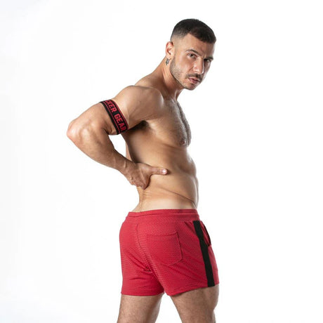 LOCKER GEAR Sweat It Shorts, Red from Locker Gear.