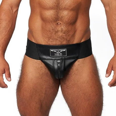 Mister B Leather Premium Jockstrap, Black from Mister B.