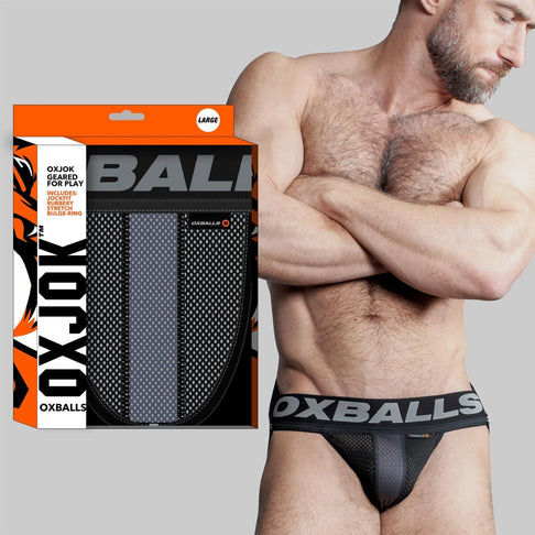 Oxballs Airmesh Jock, Tar Black from Oxballs.