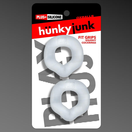 Oxballs Hünkyjunk, Fit Grips Cockrings 2 Pack, Clear from Hunkyjunk.