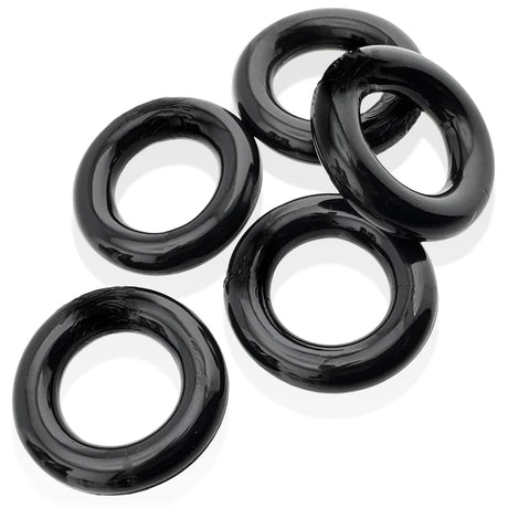 Oxballs Hünkyjunk, Jacker 5-Stack Cockrings, Black from Hunkyjunk.