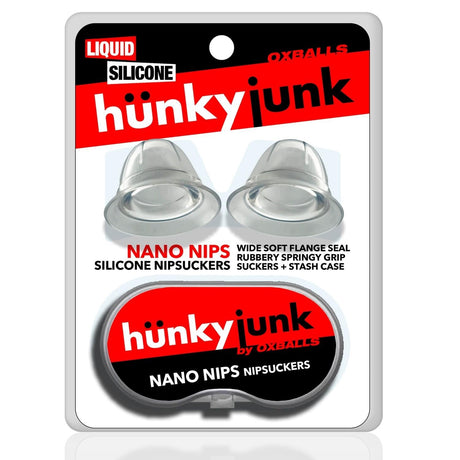 Oxballs Hünkyjunk, Nano Nips Nipple Suckers, Clear from Hunkyjunk.