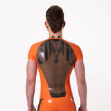 PEAK Rubber T-Shirt, Semi Trans Smokey Black // Made to order from REGULATION.