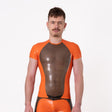 PEAK Rubber T-Shirt, Semi Trans Smokey Black // Made to order from REGULATION.