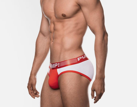 Pump Red Ribbed Brief from PUMP!.