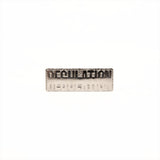 REGULATION Collectors Logo Pin, Silver, No. 003 from REGULATION.