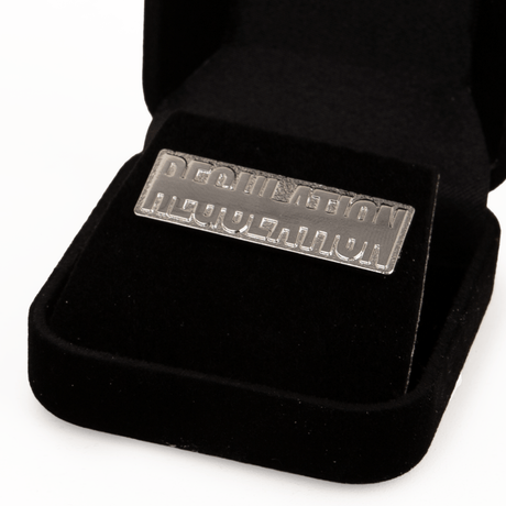 REGULATION Collectors Logo Pin, Silver, No. 003 from REGULATION.