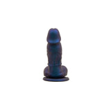 REGULATION Realisms, Suction Cup Dildo, 5.5'', Oil Slick Midnight from REGULATION.