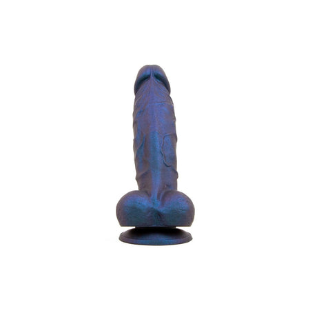 REGULATION Realisms, Suction Cup Dildo, 7.5'', Oil Slick Midnight from REGULATION.