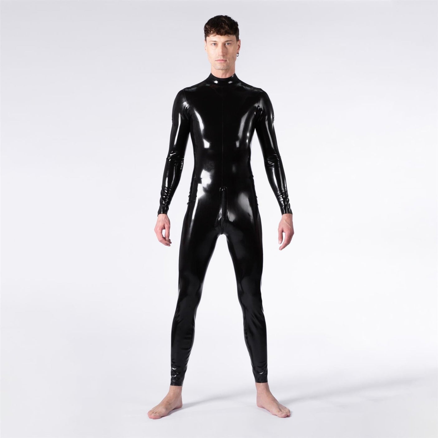 Rubber Catsuit, Cross Shoulder Entry // Made to order from REGULATION.