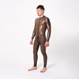 Rubber Catsuit, Shoulder Entry, Semi Trans Smokey // Made to order from REGULATION.