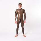 Rubber Catsuit, Shoulder Entry, Semi Trans Smokey // Made to order from REGULATION.