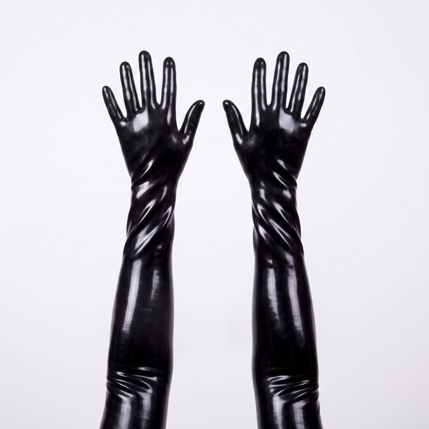 Rubber Elbow Length Gloves, Black from REGULATION.