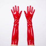 Rubber Elbow Length Gloves, Red from REGULATION.