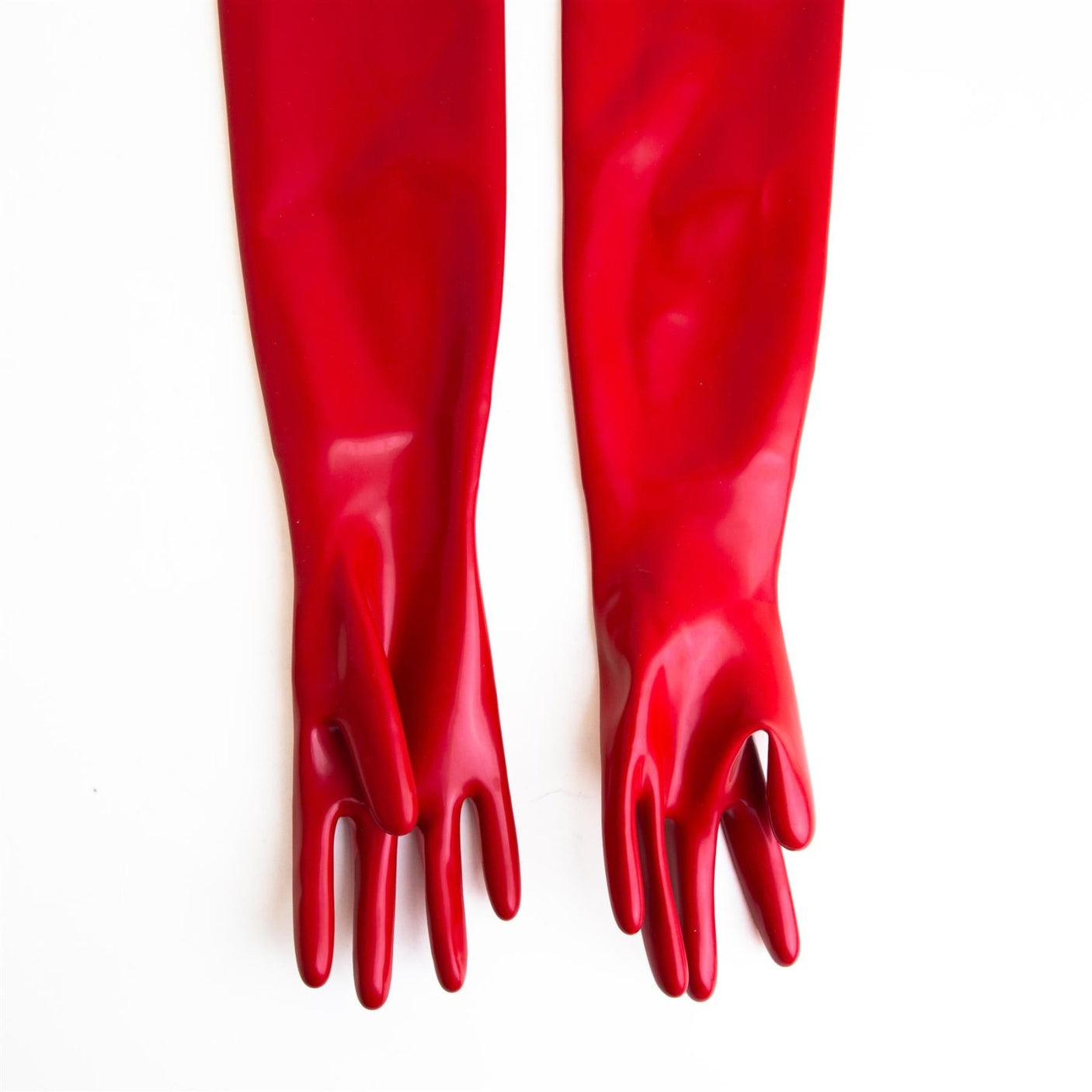 Rubber Elbow Length Gloves, Red from REGULATION.