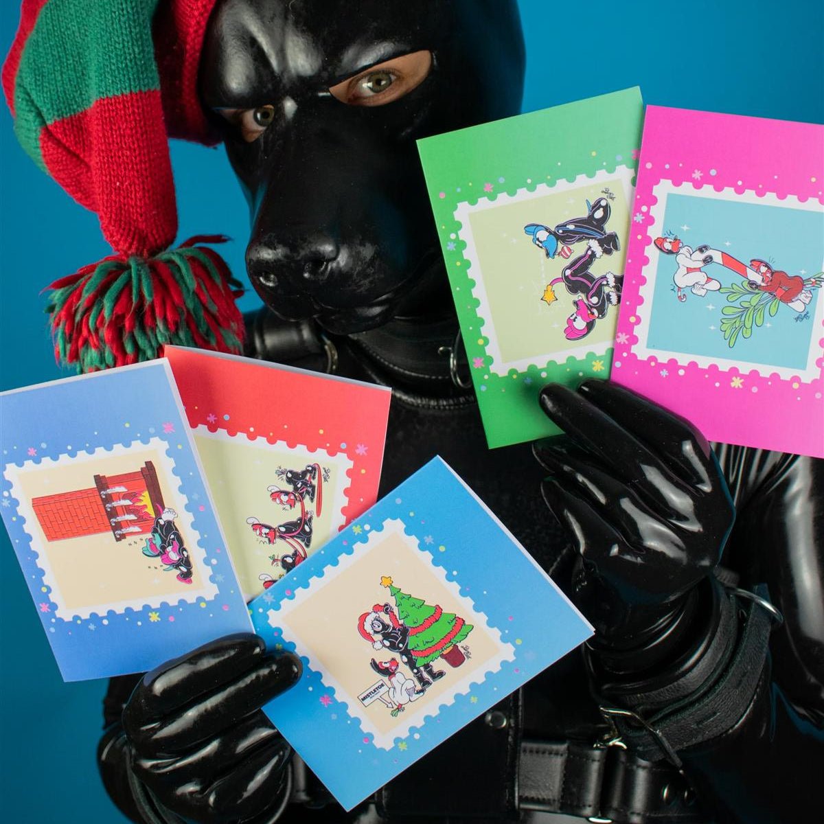 "Sex Dogs" Xmas Card Pack from James Newland Illustration.