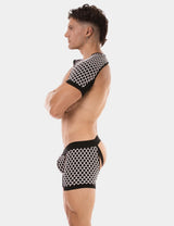 Shoulder Harness Ribo, White/Black from Barcode Berlin.