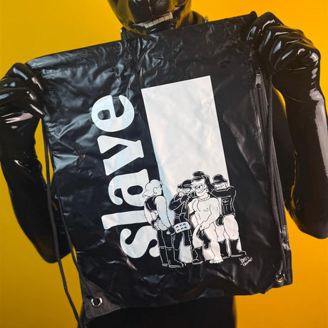 "Slave", PVC Drawstring Bag from James Newland Illustration.