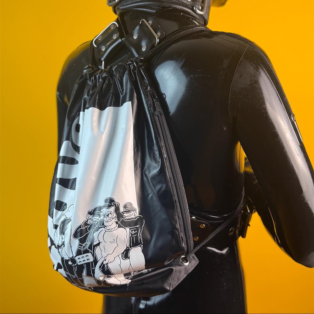 "Slave", PVC Drawstring Bag from James Newland Illustration.