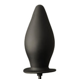 Smooth Black Latex Inflatable Plug from REGULATION.