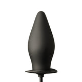 Smooth Black Latex Inflatable Plug from REGULATION.