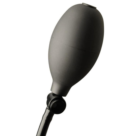 Smooth Black Latex Inflatable Plug from REGULATION.