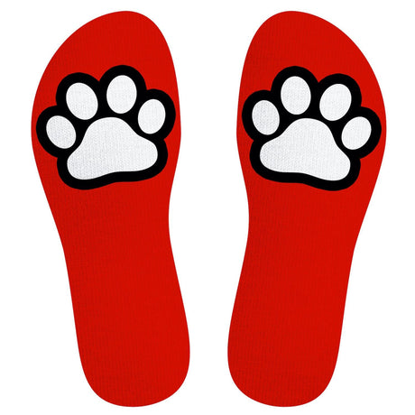 SNEAKXX "Paw" Skater Socks, Red from SneakXX.