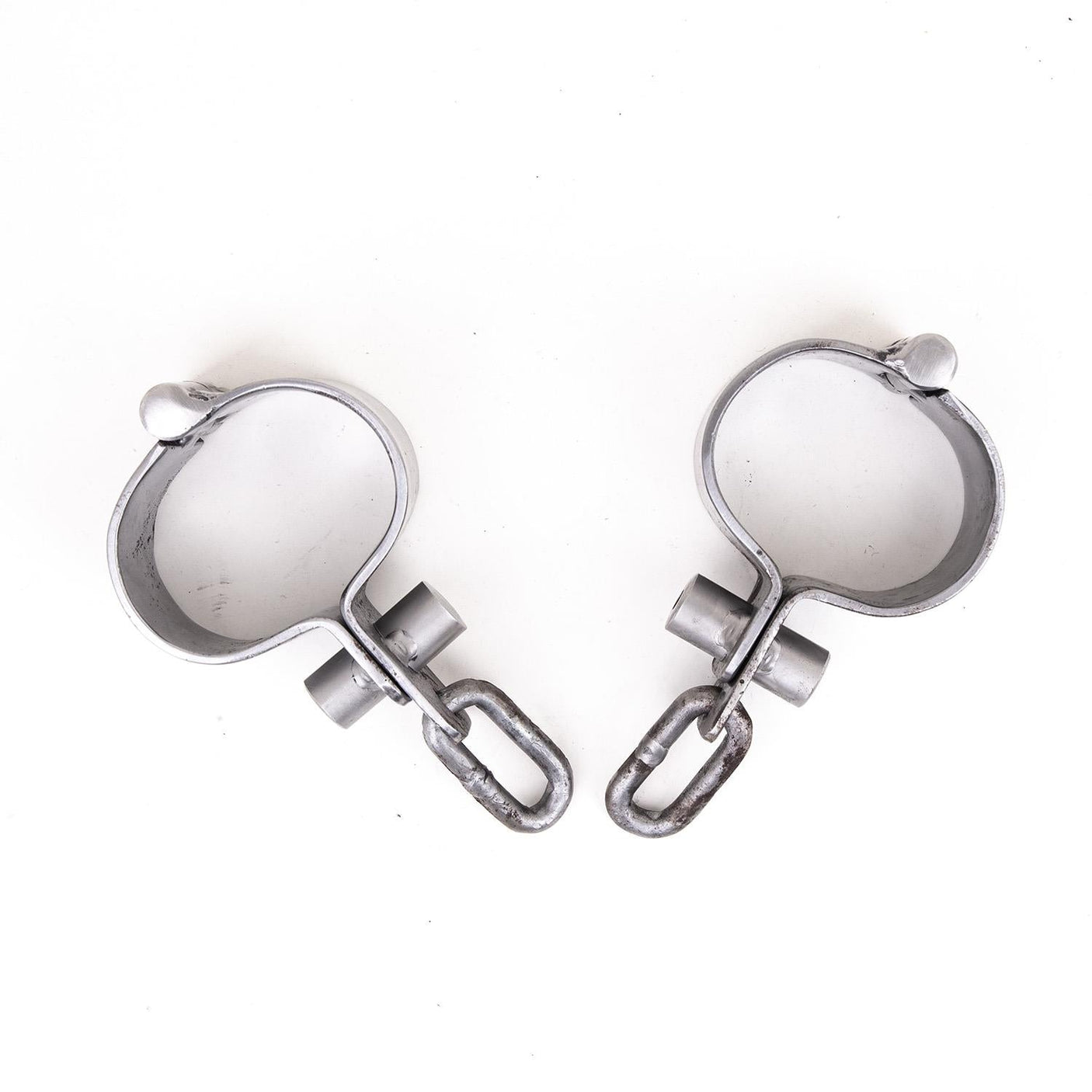 Stainless Wrist Manacles - Detached Pair from Dark Forge.