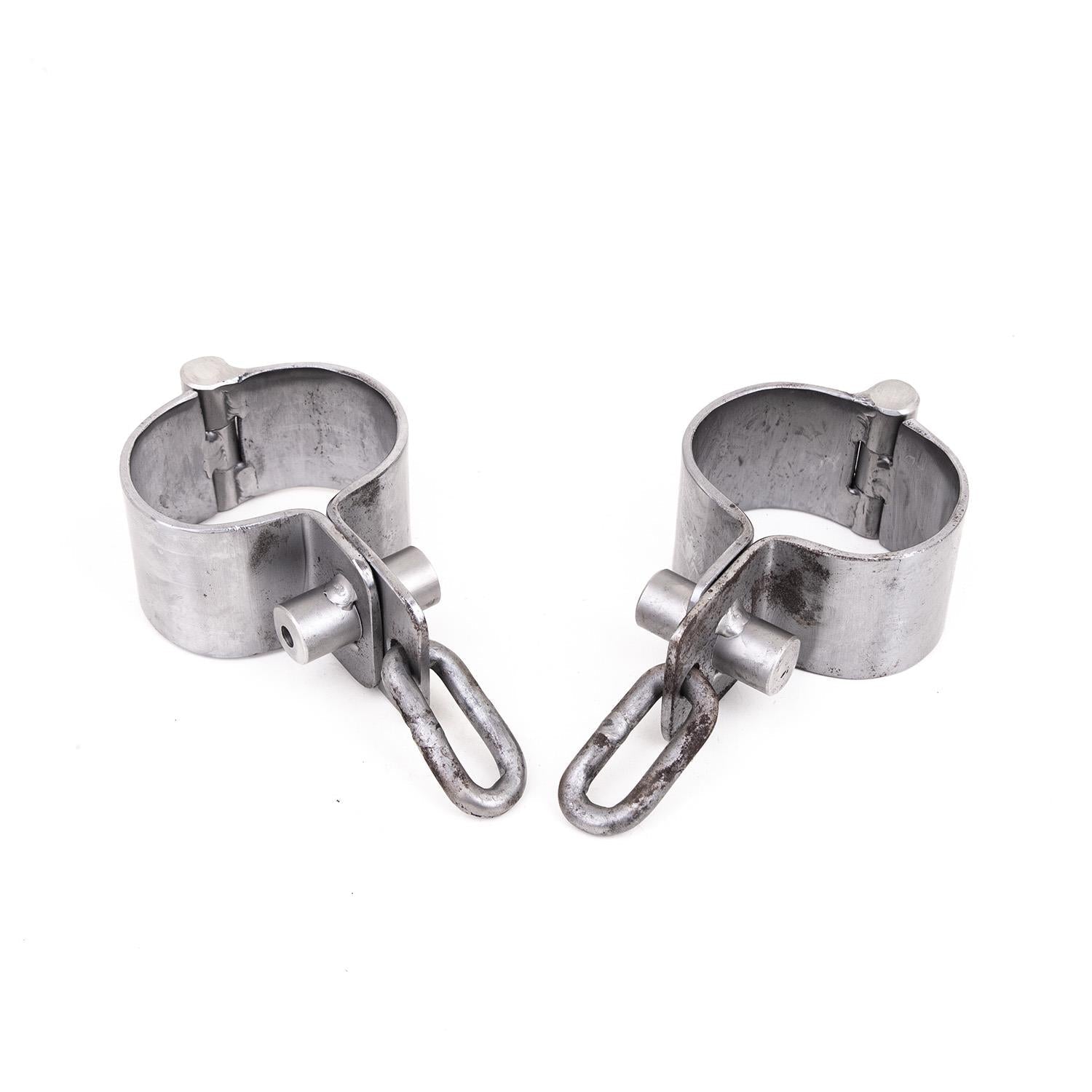 Managles Metal Wrist Manacles - Detached Pair | Dark Forge – REGULATION