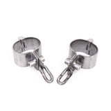 Stainless Wrist Manacles - Detached Pair from Dark Forge.