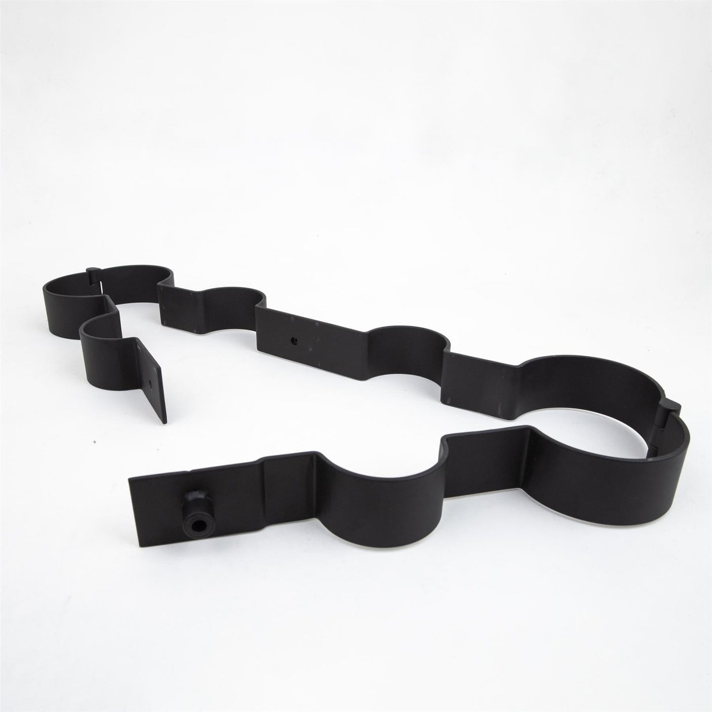 Steel wrist to ankle spreader, Black from Fetters.