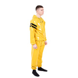 Striped Vinyl Tracksuit, Yellow/Black PVC from REGULATION.