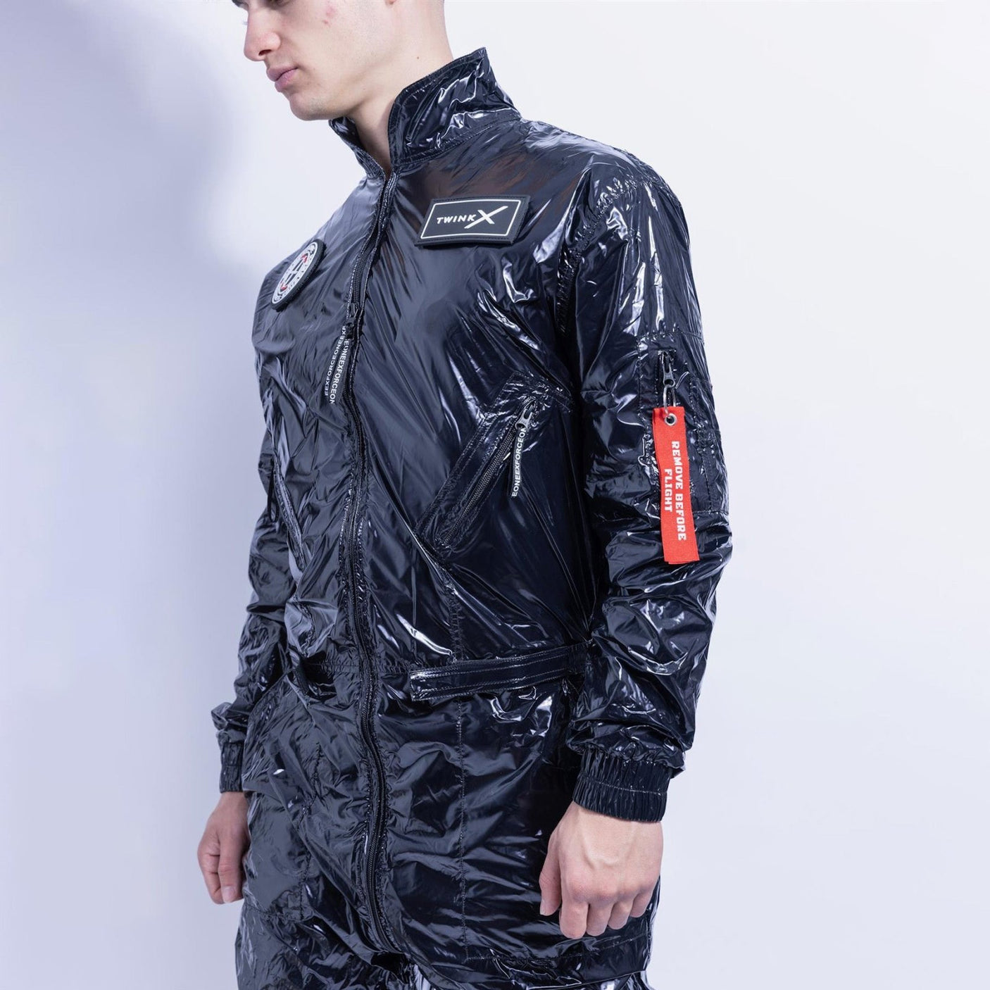 Twink X X - Force Flight Suit, Shiny Black from Twink X.