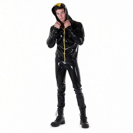 Zip Up Rubber Hoodie // Made to Order from REGULATION.