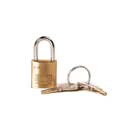 12 Pack - 15mm IFAM Padlock, Brass from Ifam.