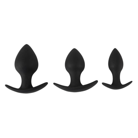 3-piece Anal Trainer Butt Plug Set from Black Velvets.