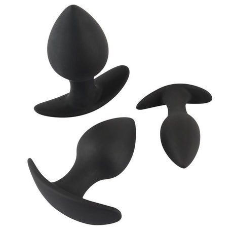 3-piece Anal Trainer Butt Plug Set from Black Velvets.