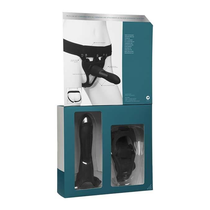 Body Extensions™ 2 piece Hollow Strap-on Set from Doc Johnson.