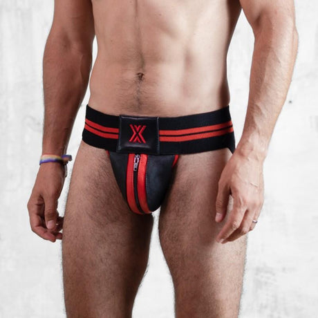 BOXER Mega Jock, Black/Red from Boxer Barcelona.