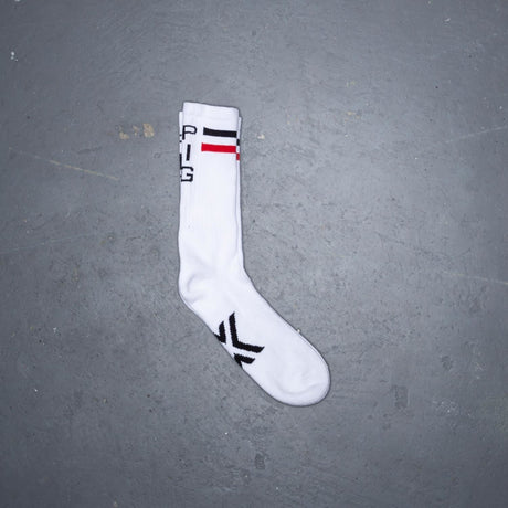 Boxer Skater Socks, PIG, White/Red/Black from Boxer Barcelona.