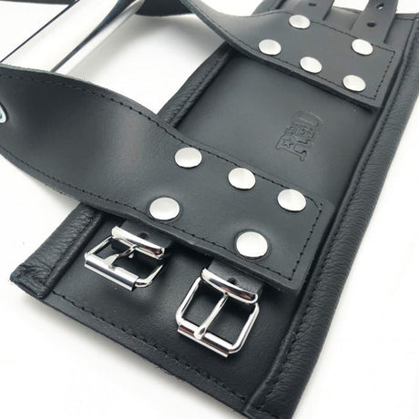 Deluxe Leather Suspension Cuffs With Bar from The Red.