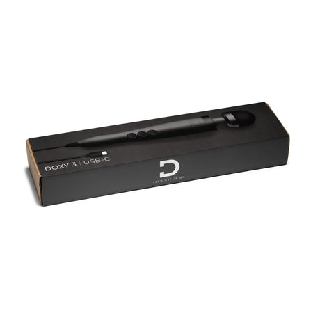 DOXY 3 USB-C Wand Massager, Matte Black from Doxy.