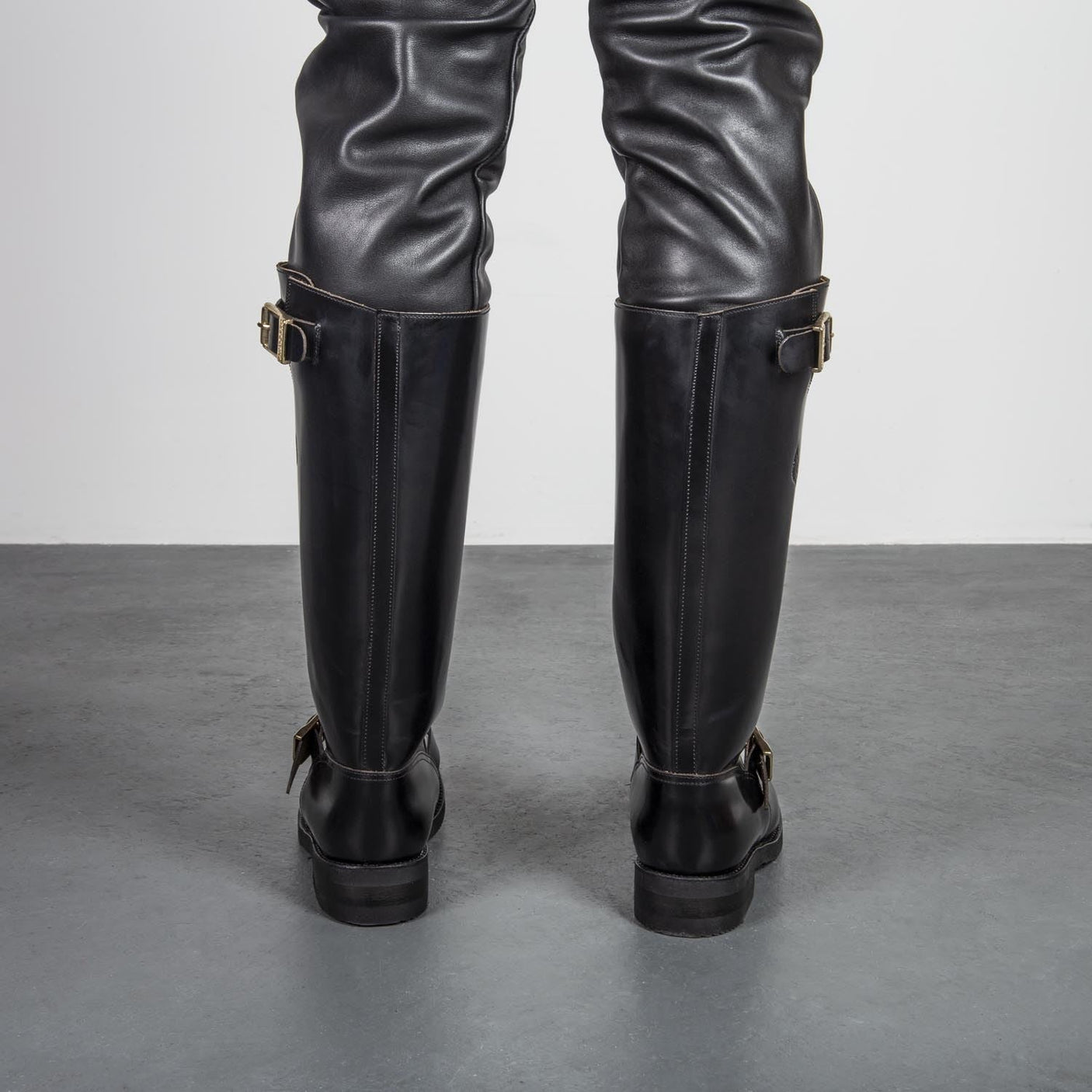 Embossy Leather Biker Boots from Embossy.