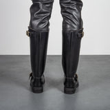 Embossy Leather Biker Boots from Embossy.