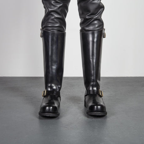 Embossy Leather Biker Boots from Embossy.