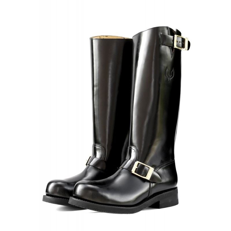 Embossy Leather Biker Boots Embossy REGULATION